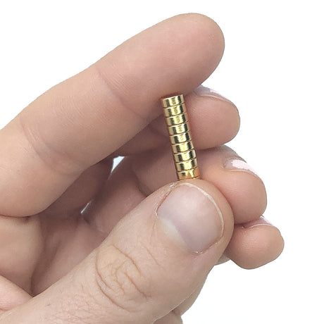 Supermagnet 5x2 mm, Guld