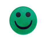 Smileymagnet, grön GLAD - Kraftfulla magneter