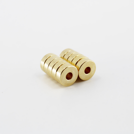 Supermagnet Ring 6x2x2 mm, Guld