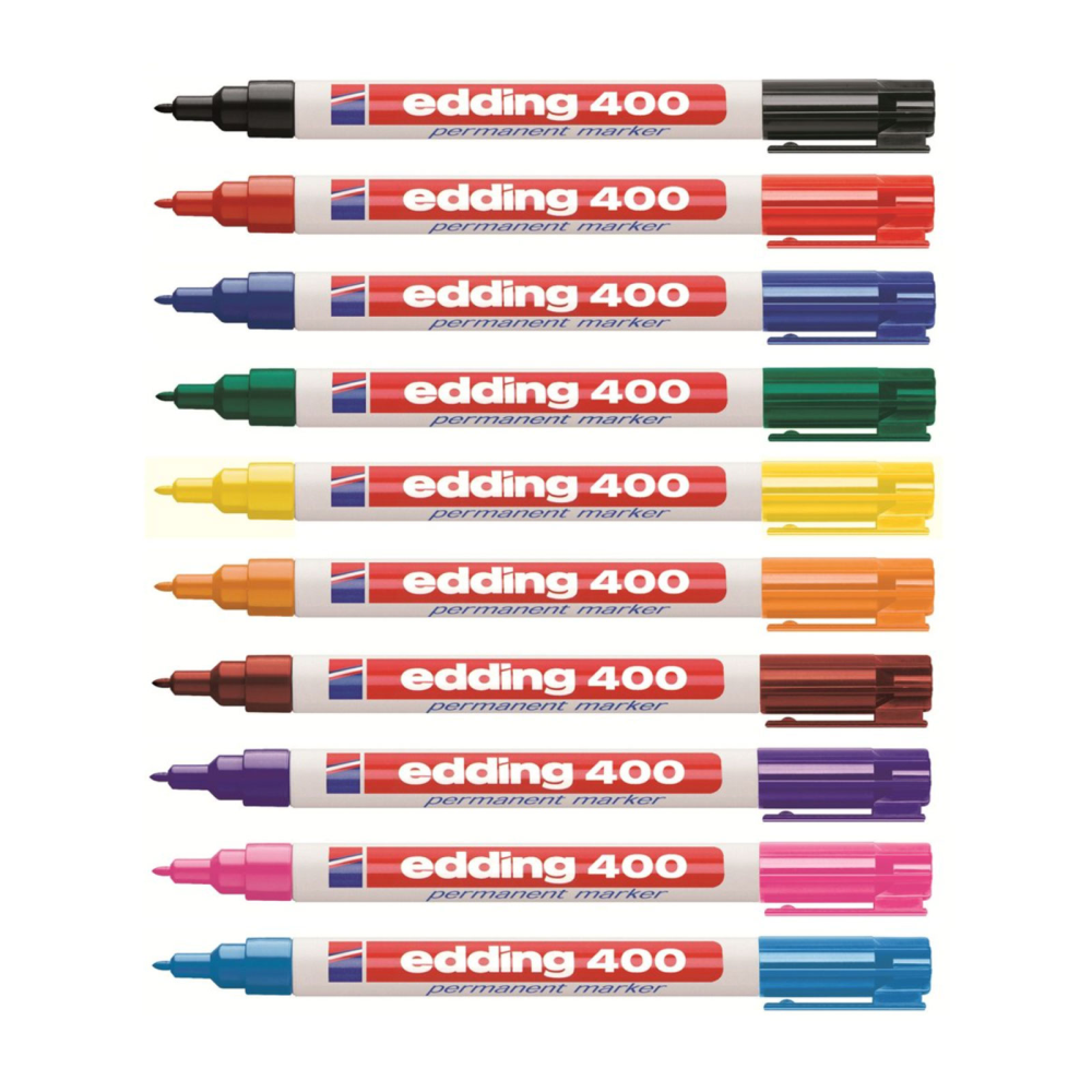 Edding 400 Permanent Marker (10 st), MIX 1 mm.