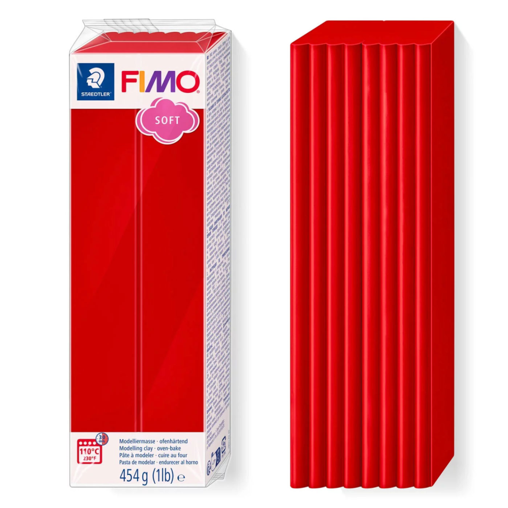 FIMO Soft - röd XL (454 g.)