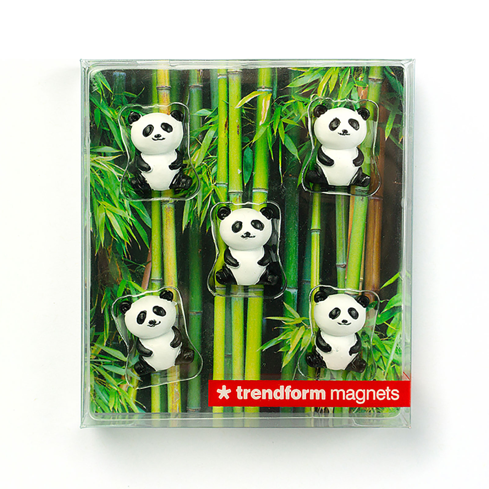 PANDA magneter, 5 st - kylskåpsmagneter