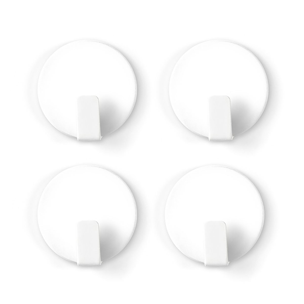 Magnetkrokar vita 4-pack - kylskåpsmagneter