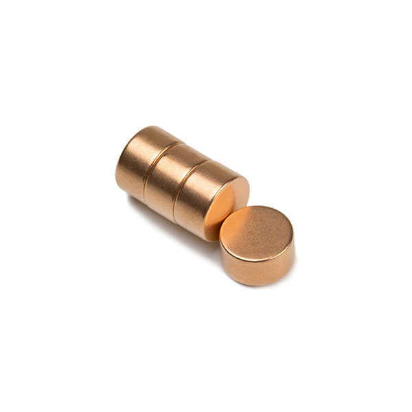 Supermagnet 12x6 mm. (koppar)