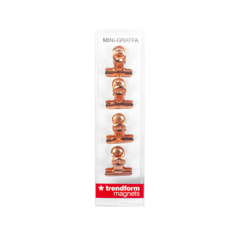 Magnetiska klämmor koppar, Bulldog xsmall 4-pack