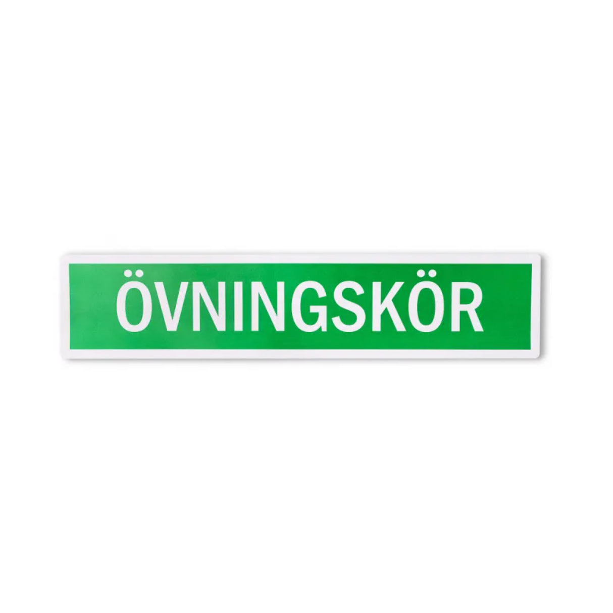 Övningskörningskylt - Grön "övningskör"