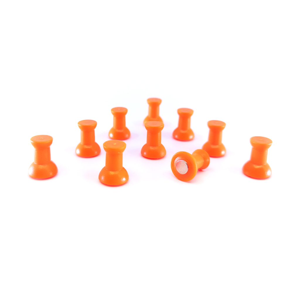 STIFT magneter orange, 10 st - kylskåpsmagneter