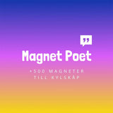 MagnetPoet XL svensk - Kylskåpspoesi (+500 st.)